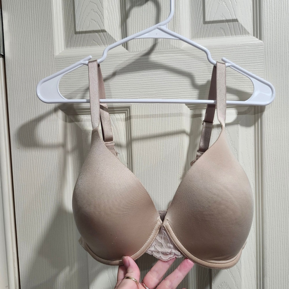 Bali One Smooth U Ultra Light Underwire Bra Tan Nude Lace DF6580 40C